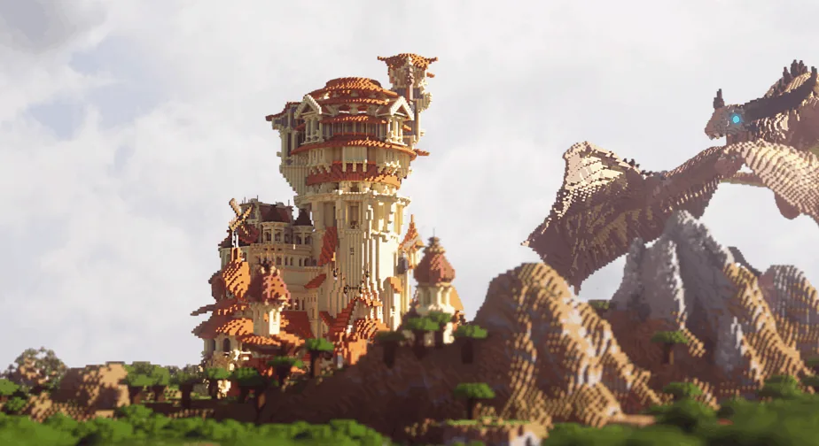Minecraft Marketplace Map Dragons Attack 3