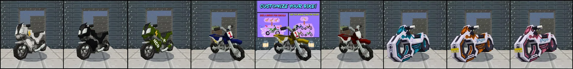 Motorbikes panorama 0