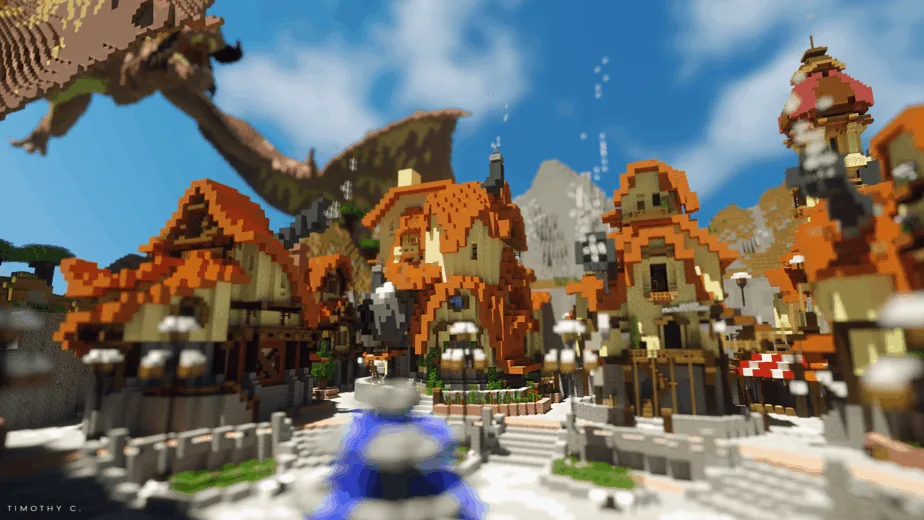 Dragons Attack - Minecraft Map