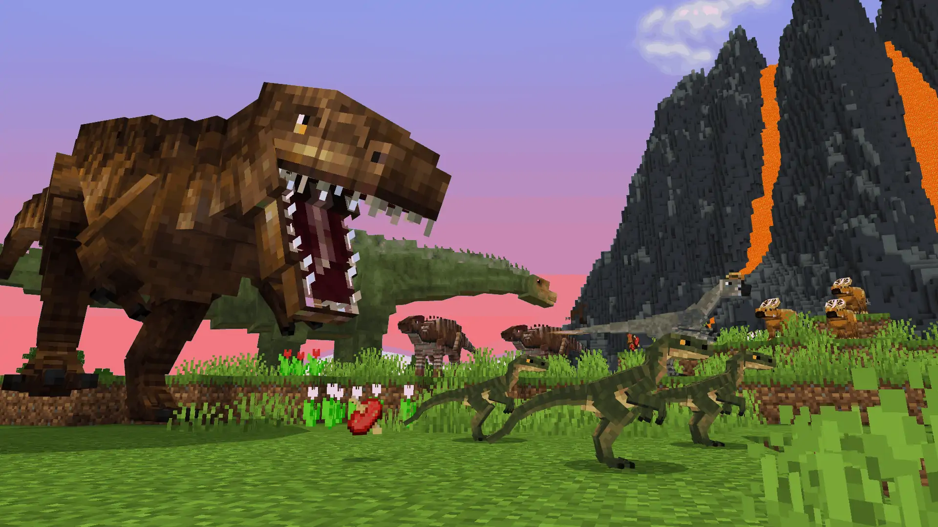 YOU ARE OFFLINE: A Recreation of The Chrome Dino Game. Minecraft Map